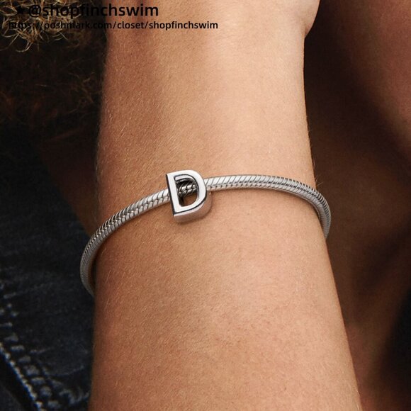 Pandora Letter D Alphabet Charm - Picture 6 of 6